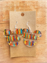 Load image into Gallery viewer, Library Mickey-Inspired Clear Acrylic Earrings