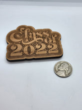 Load image into Gallery viewer, Class of 2022 Retro Wooden Magnet