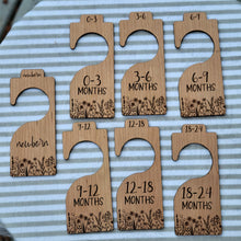 Load image into Gallery viewer, Set of Wildflower Nursery Closet Dividers