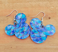Load image into Gallery viewer, Mermaid Scale Mickey-Inspired Earrings