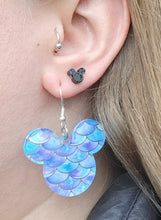 Load image into Gallery viewer, Mermaid Scale Mickey-Inspired Earrings