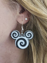 Load image into Gallery viewer, Swirly Mickey-Inspired Earrings