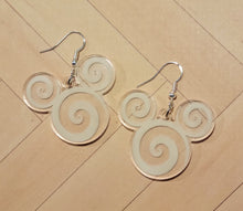 Load image into Gallery viewer, Swirly Mickey-Inspired Earrings
