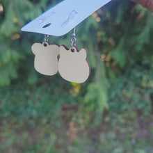 Load and play video in Gallery viewer, Monsters Sully Mike Dangle Hand-Painted Earrings
