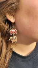 Load image into Gallery viewer, Cars Hand-Painted Wooden Dangle Earrings
