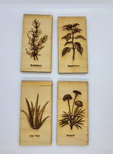 Load image into Gallery viewer, Medicinal Plants Wood Engraved Magnets
