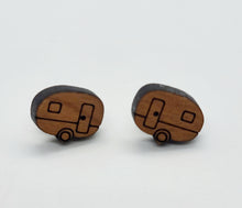 Load image into Gallery viewer, Wooden Camper Stud Earrings
