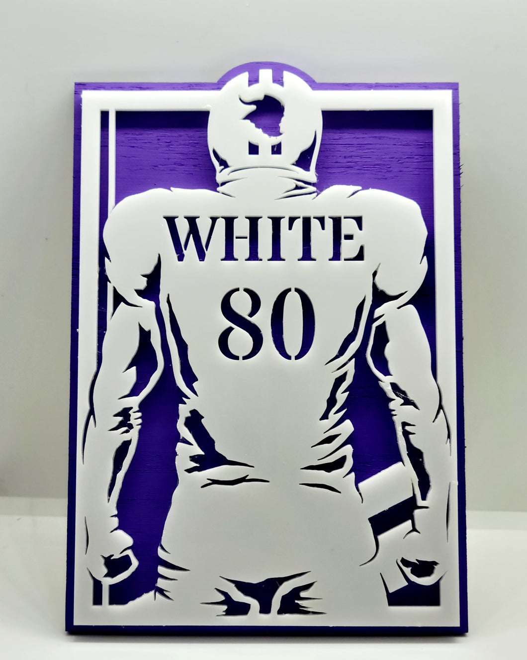 Football Player Small Sign