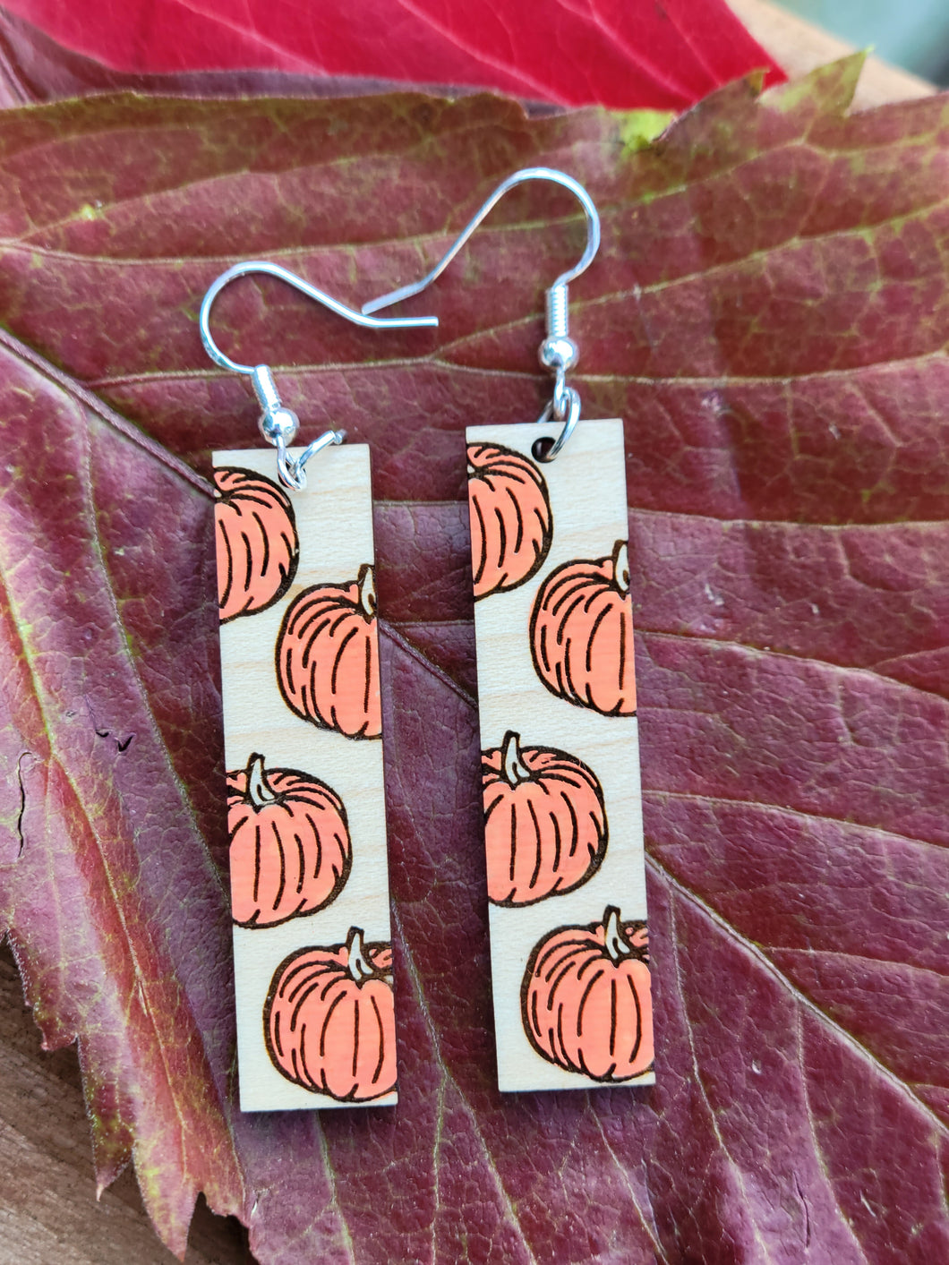 Pumpkin Bar Earrings