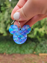 Load image into Gallery viewer, Mermaid Scale Mickey-Inspired Earrings
